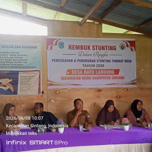 Rembug Stunting Desa sebagai Wujud Komitmen Bersama Penurunan Stunting di Wilayah Desa Batu Landung Tahun 2026